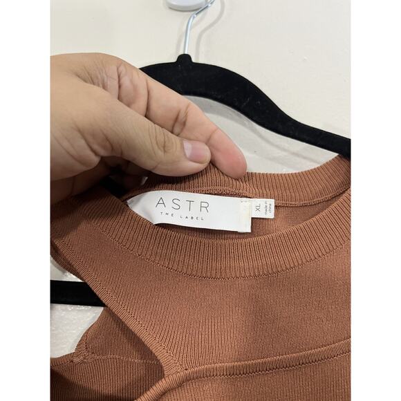 Y2K Minimalist Cutout Ribbed Crop Top XL Ballet Scandi Capsule Quiet Luxury Boho - Picture 5 of 16